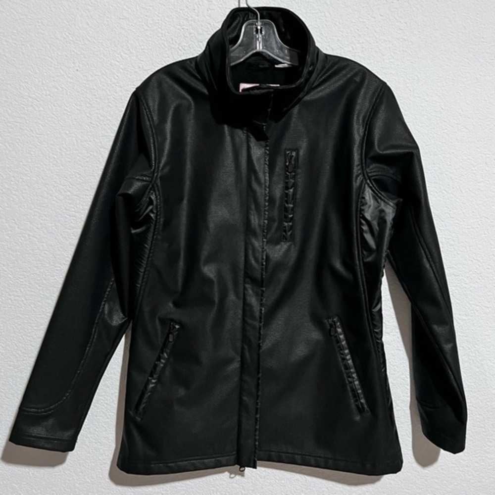 Five Fifty Five Black Windproof Waterproof Fleece Lined Performance Coat  Large